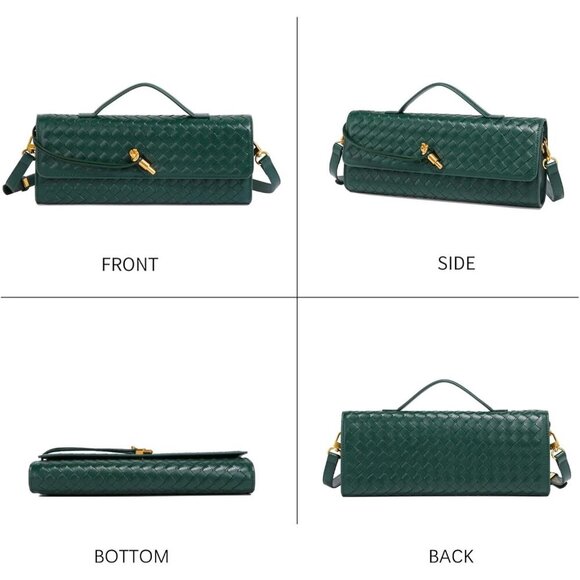 🆕 Eipron Trendy Casual Clutch Purses Women Red Leather Top-Handle Evening Bag - Picture 3 of 6